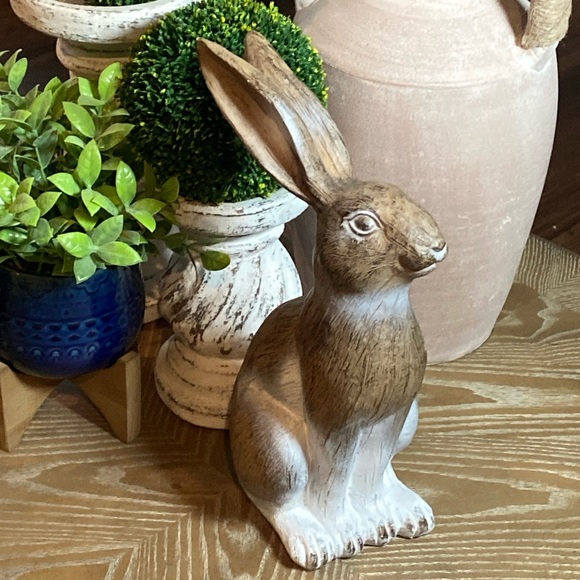 Boutique | Accents | New Cottage Farmhouse Spring Garden Bunny Rabbit ...